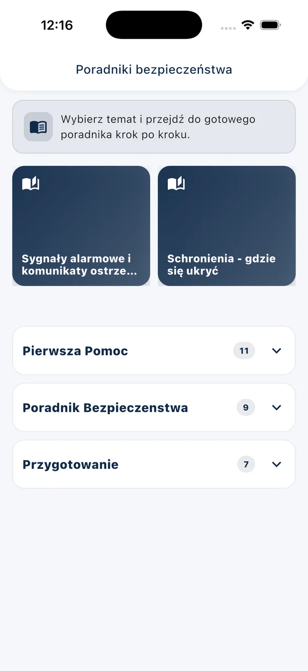 Poradniki bezpieczeństwa: pierwsza pomoc, przygotowanie i reagowanie krok po kroku.